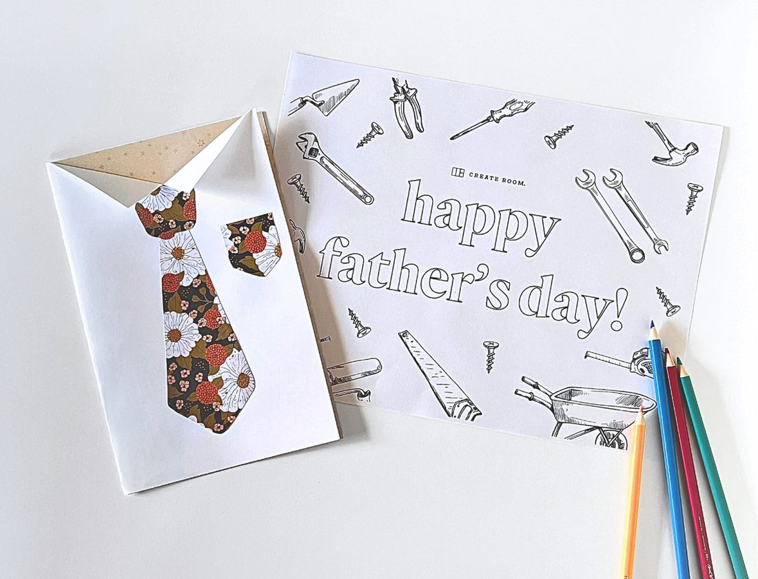 DIY Father’s Day Card & Coloring Page: A Special Craft for Dad