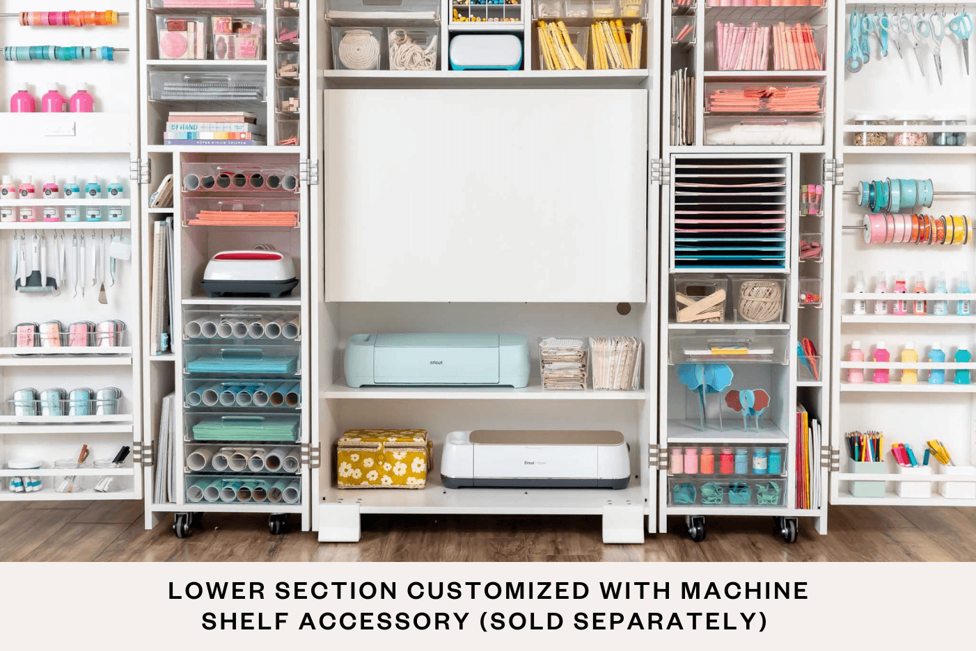 Versatile & Sturdy Ribbon Roll Display Storage Shelf, Space-Saving & Easy  Access, Stylish Craft Ribbon Organizer for Craft Room, Sewing Studio 
