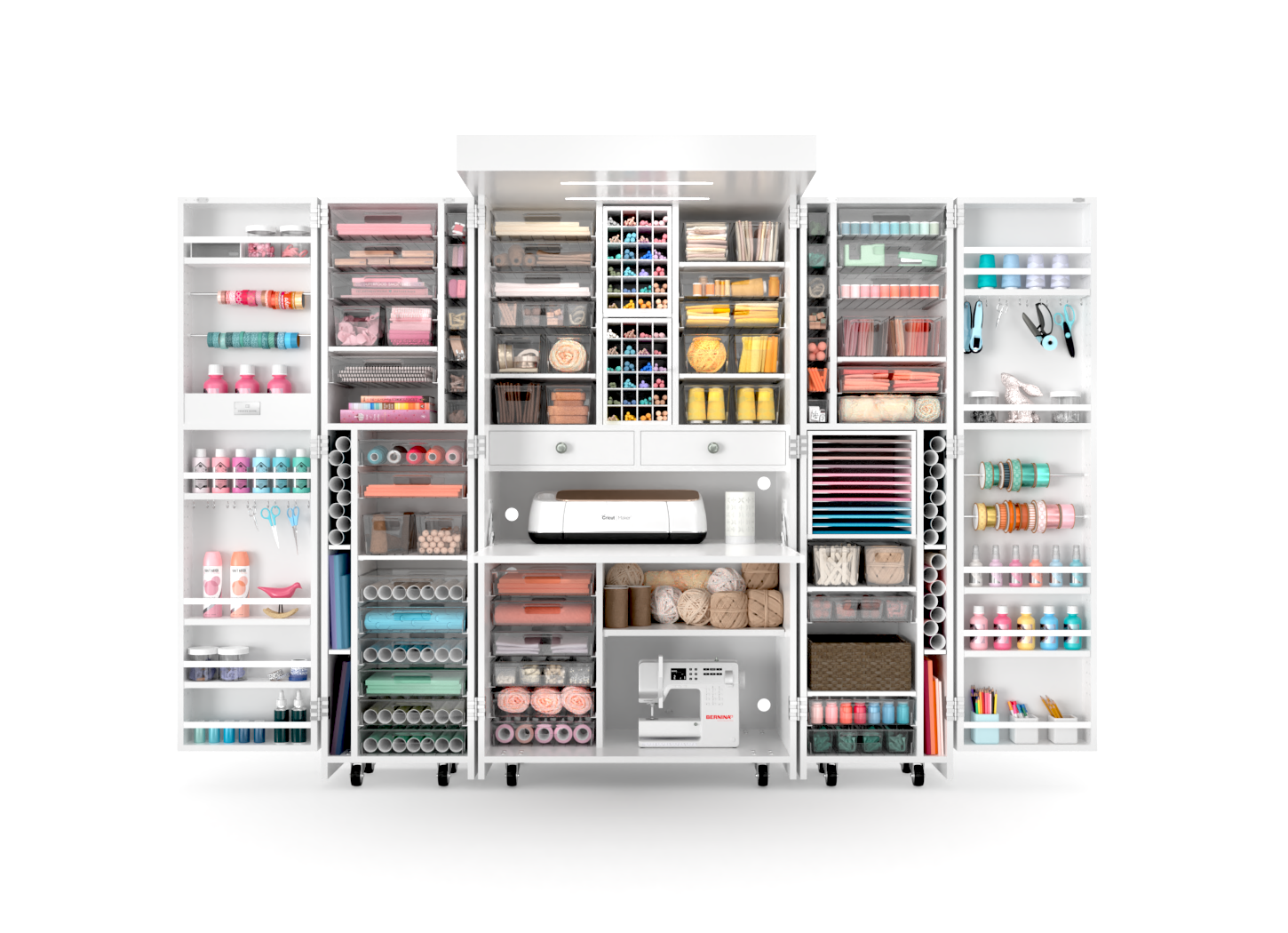 Go Vertical: Easy Space-Saving Acrylic Paint Storage  Dream craft room,  Craft room storage, Acrylic paint storage